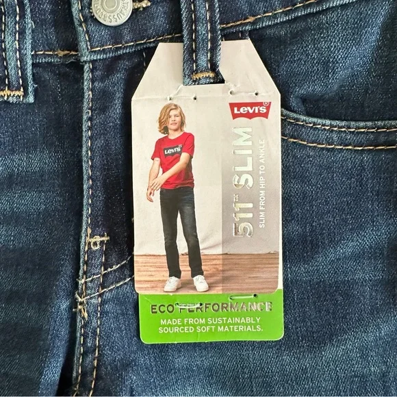 Levi's Kid's Blue Jeans - Picture 3 of 4